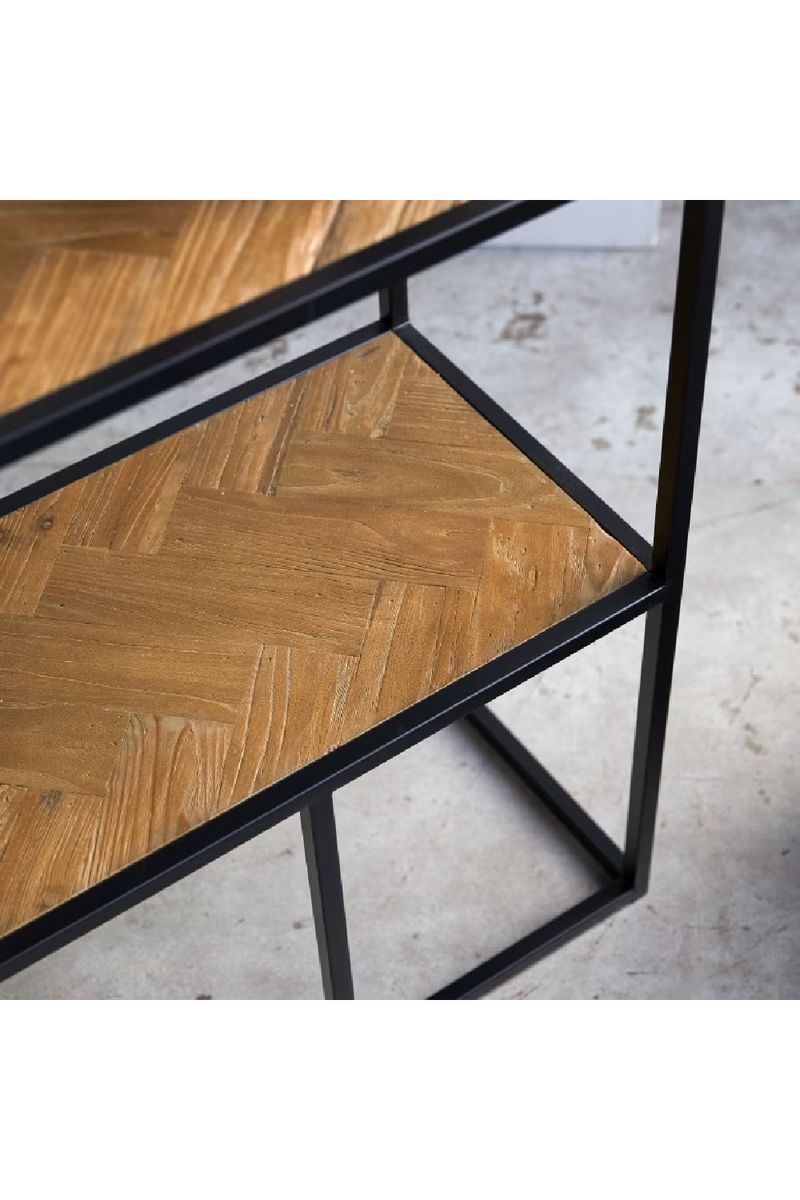 Metal and Solid Elm Console Table | Tikamoon Isak | Oroatrade.com