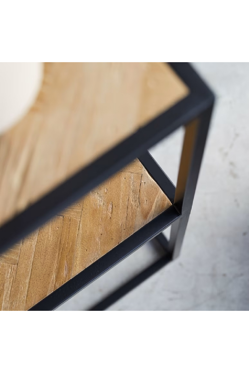 Metal and Solid Elm Console Table | Tikamoon Isak | Oroatrade.com