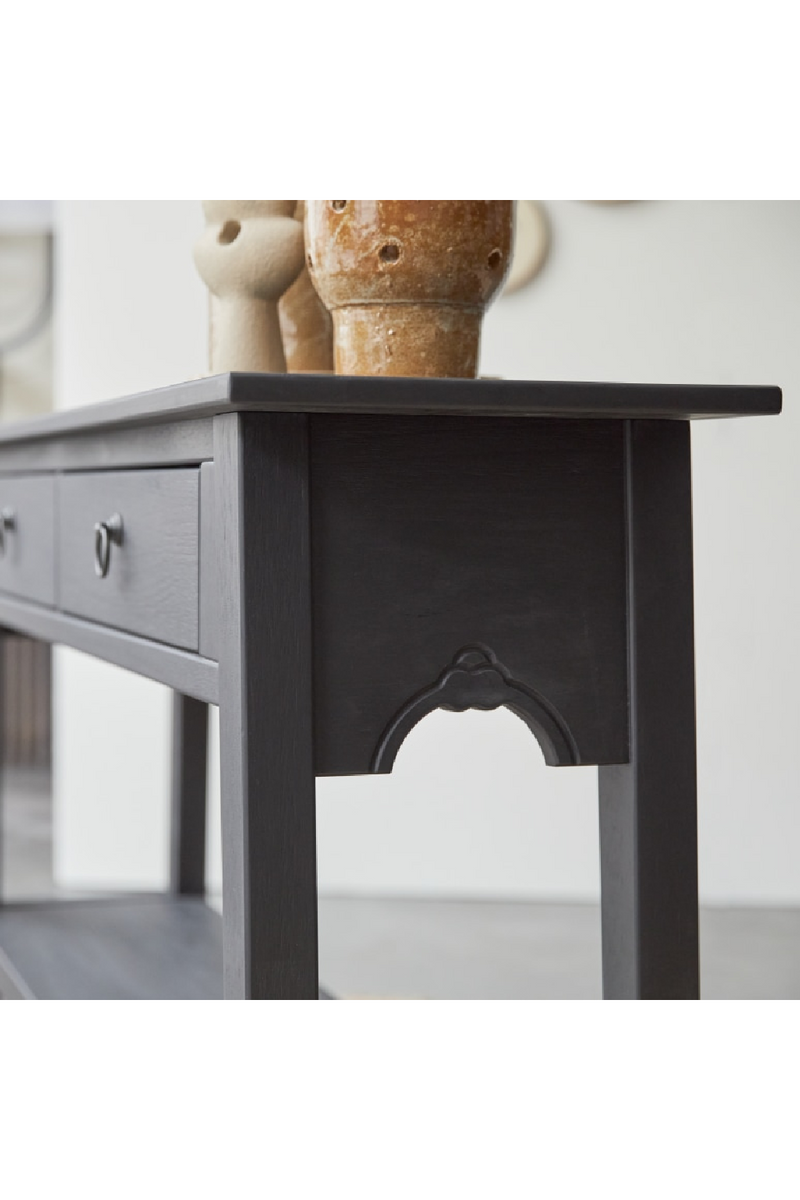 Black Pine Console Table | Tikamoon Thaki | Oroatrade.com