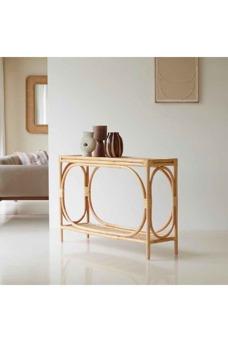 Herringbone Rattan Console Table | Tikamoon Ella | Ooatrade.com