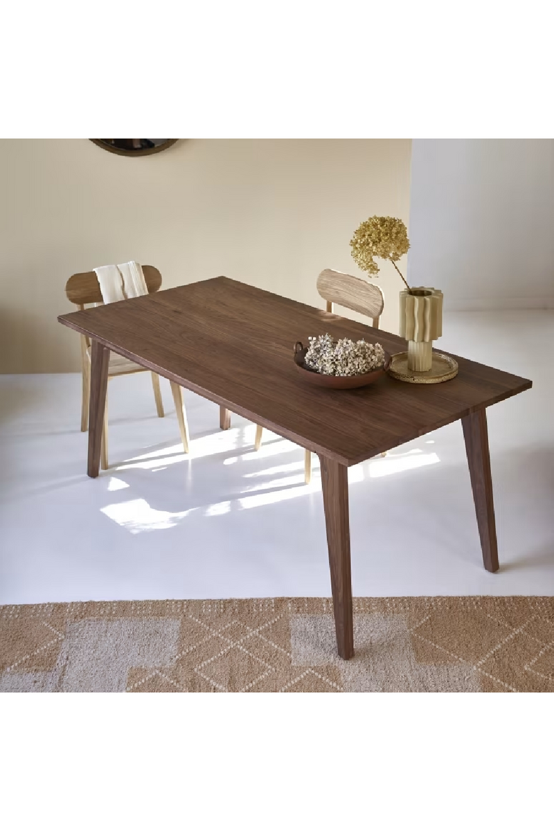 Solid Walnut Dining Table | Tikamoon Esmée | Oroatrade.com