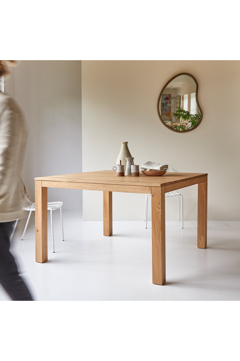 Solid Oak Square Dining Table | Tikamoon Eden | Oroatrade.com