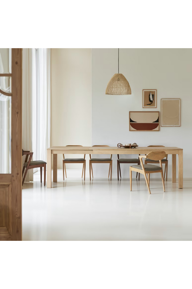 Solid Oak Extendable Table | Tikamoon Eden | Oroatrade.com