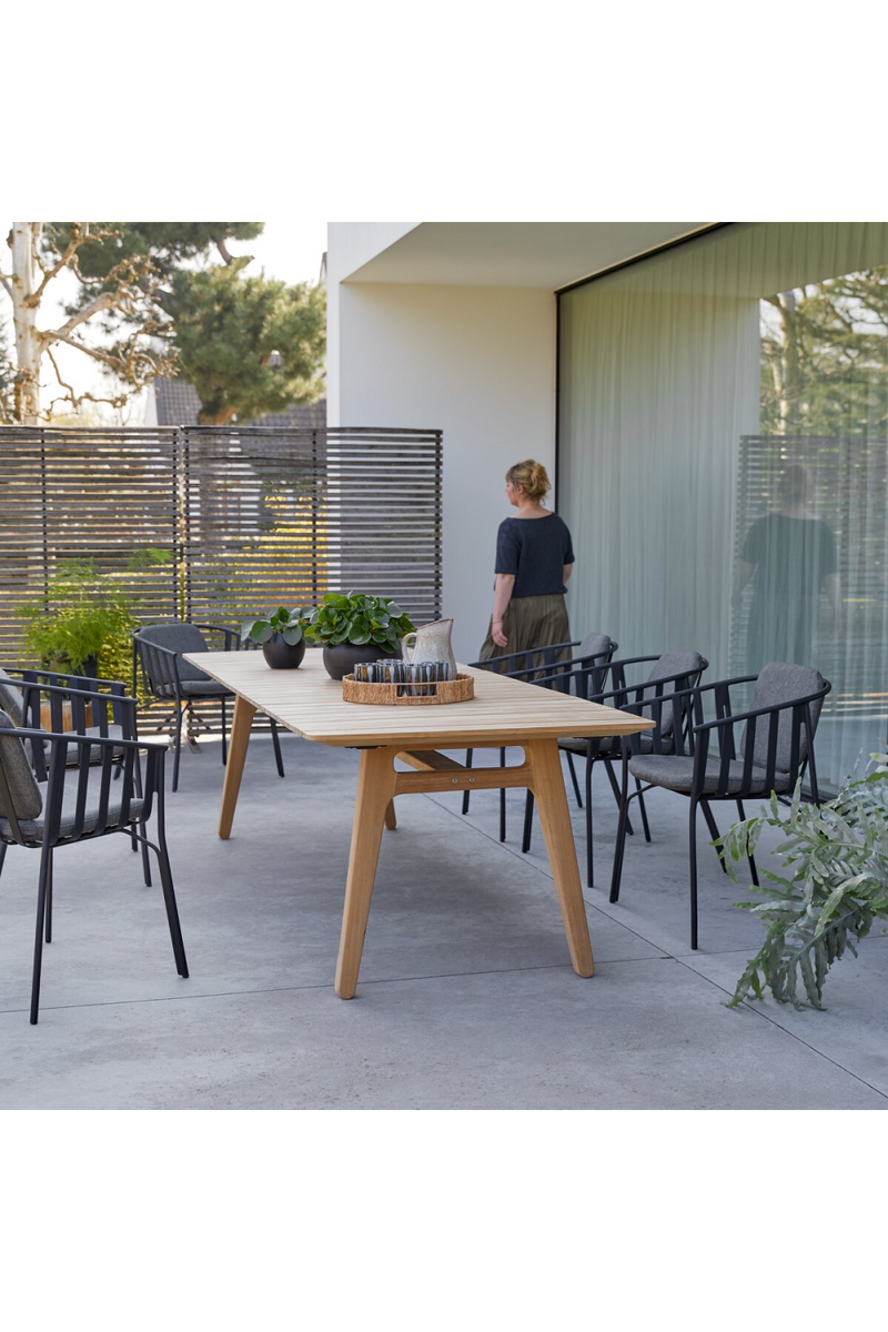 Teak Rectangular Garden Table | Tikamoon Antioni | Oroatrade.com
