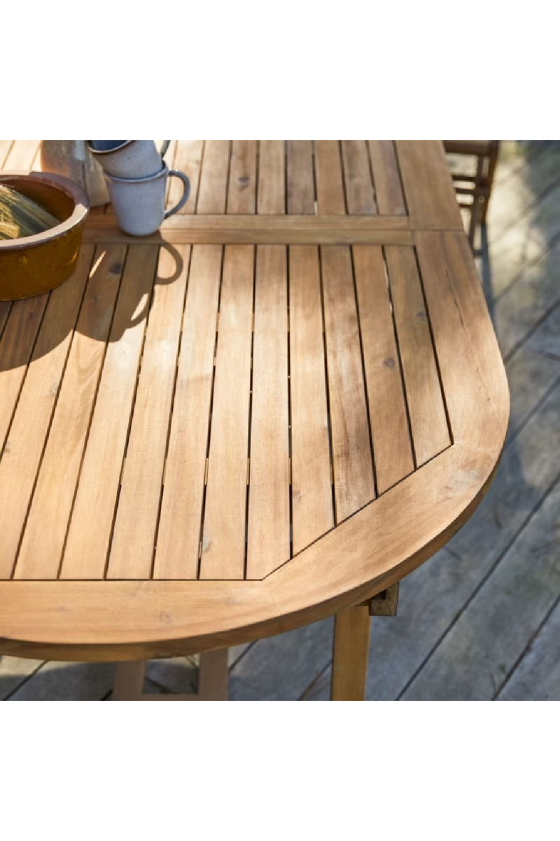 Acacia Oval Extendable Garden Table | Tikamoon Capri | Oroatrade.com