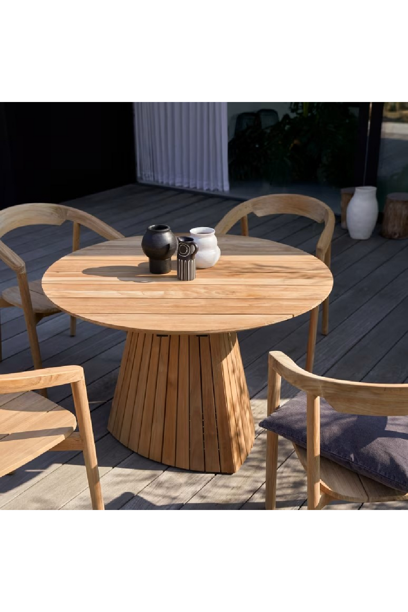 Teak Oval Garden Table | Tikamoon Paloma | Oroatrade.com