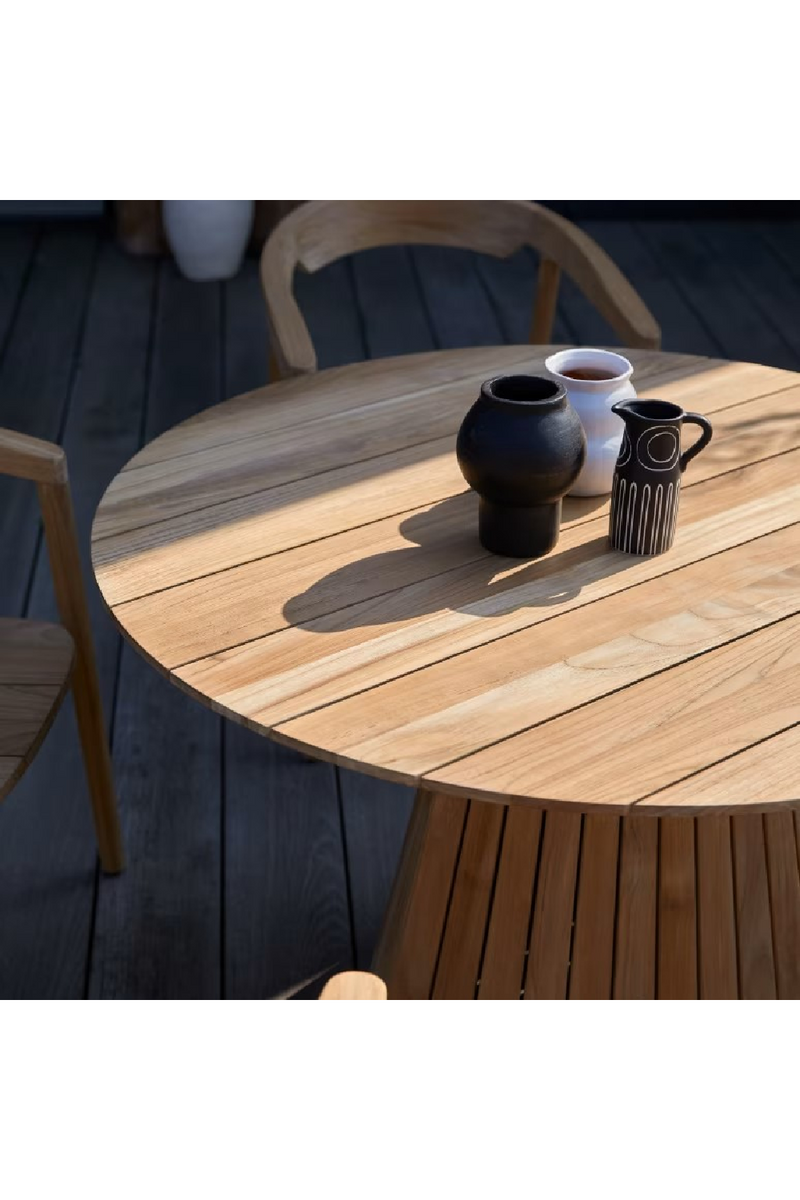 Teak Oval Garden Table | Tikamoon Paloma | Oroatrade.com