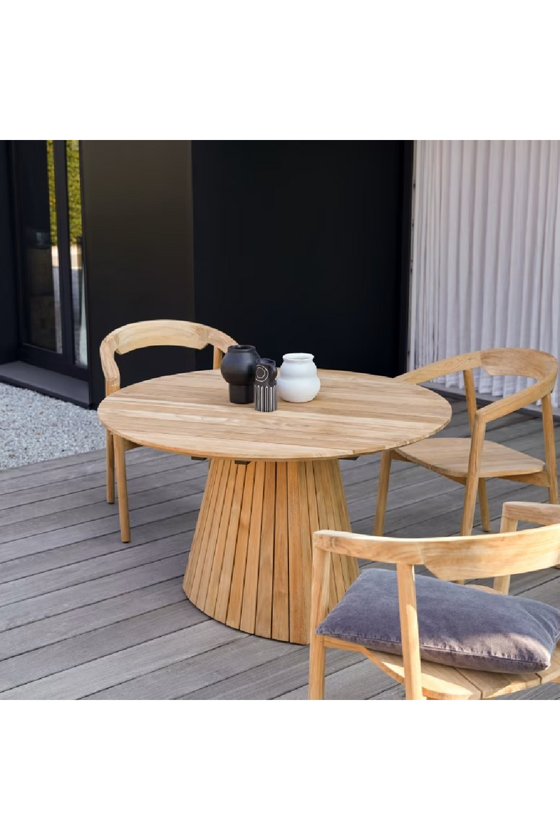 Teak Oval Garden Table | Tikamoon Paloma | Oroatrade.com