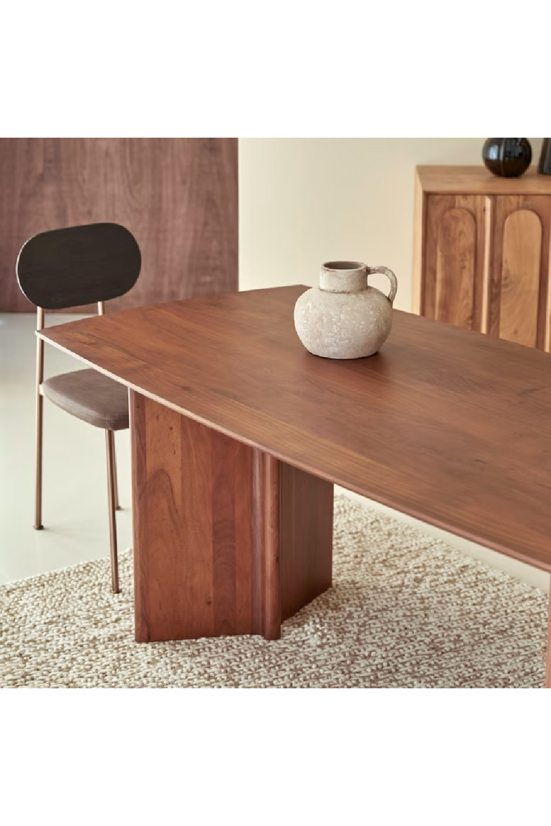 Varnished Acacia 6-Seater Table | Tikamoon Suzanne | Oroatrade.com