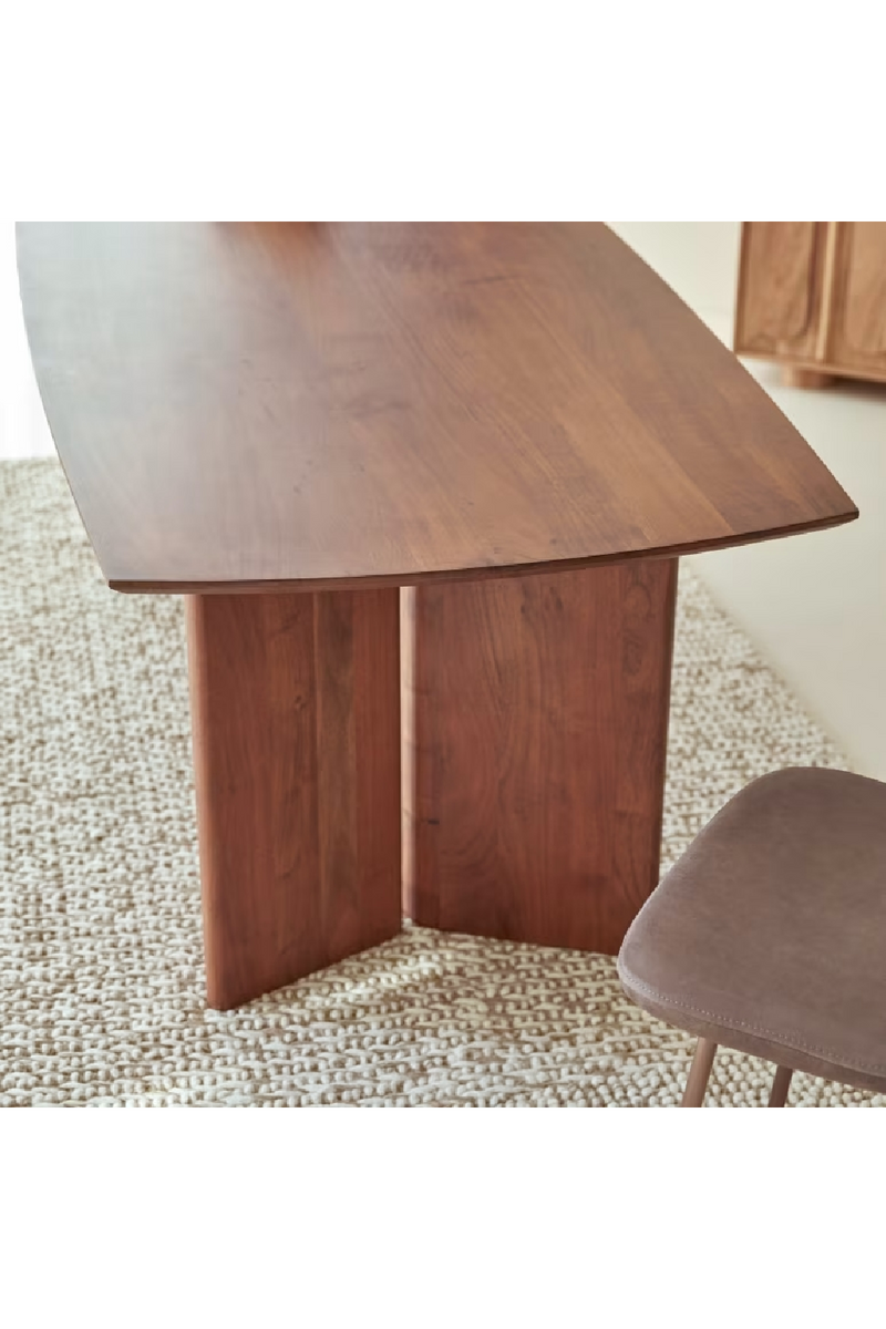 Varnished Acacia 6-Seater Table | Tikamoon Suzanne | Oroatrade.com