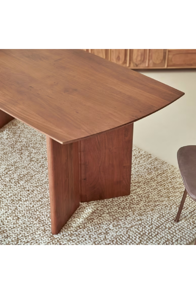 Varnished Acacia 6-Seater Table | Tikamoon Suzanne | Oroatrade.com