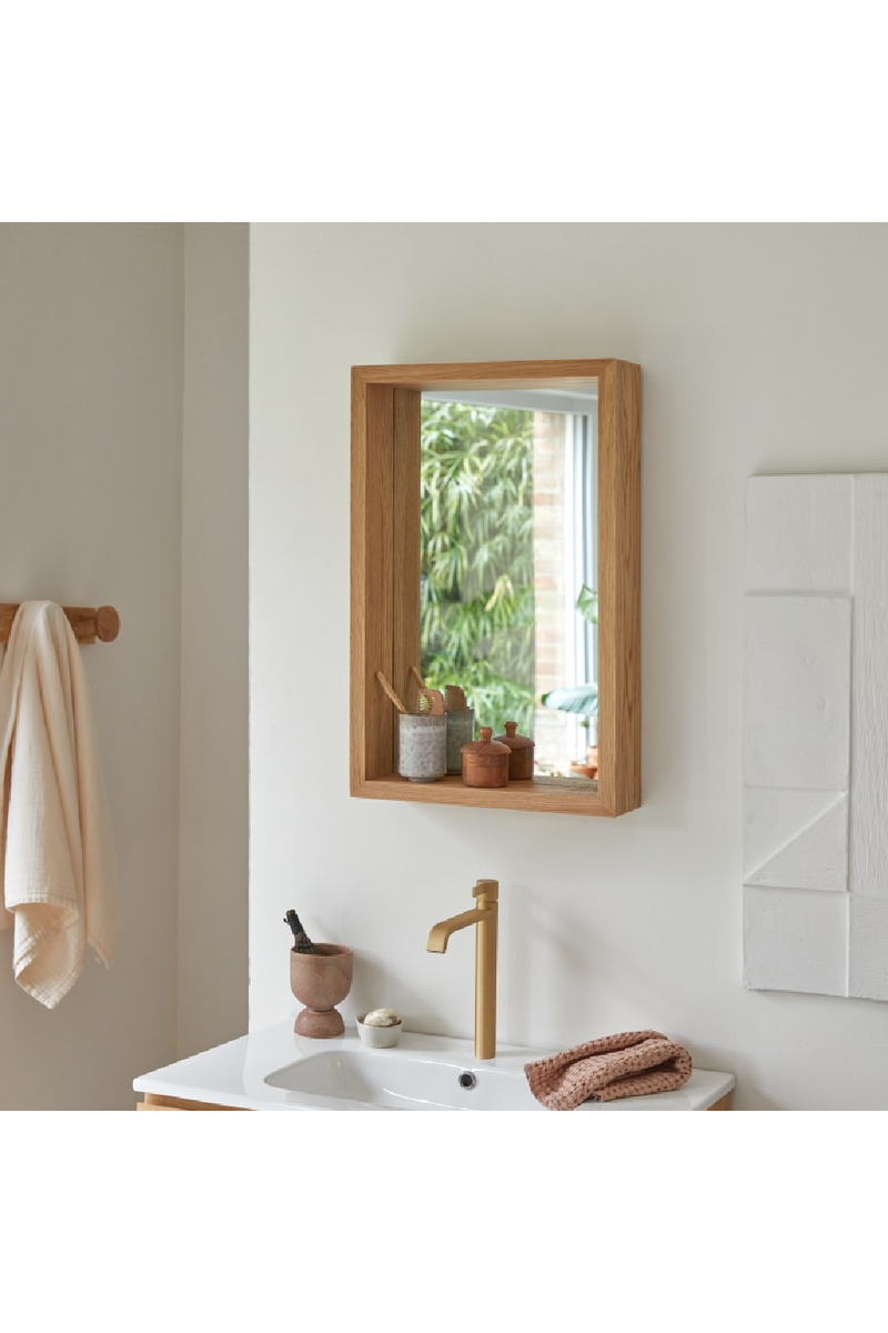 Rectangular Oak Mirror | Tikamoon Easy | Oroatrade.com