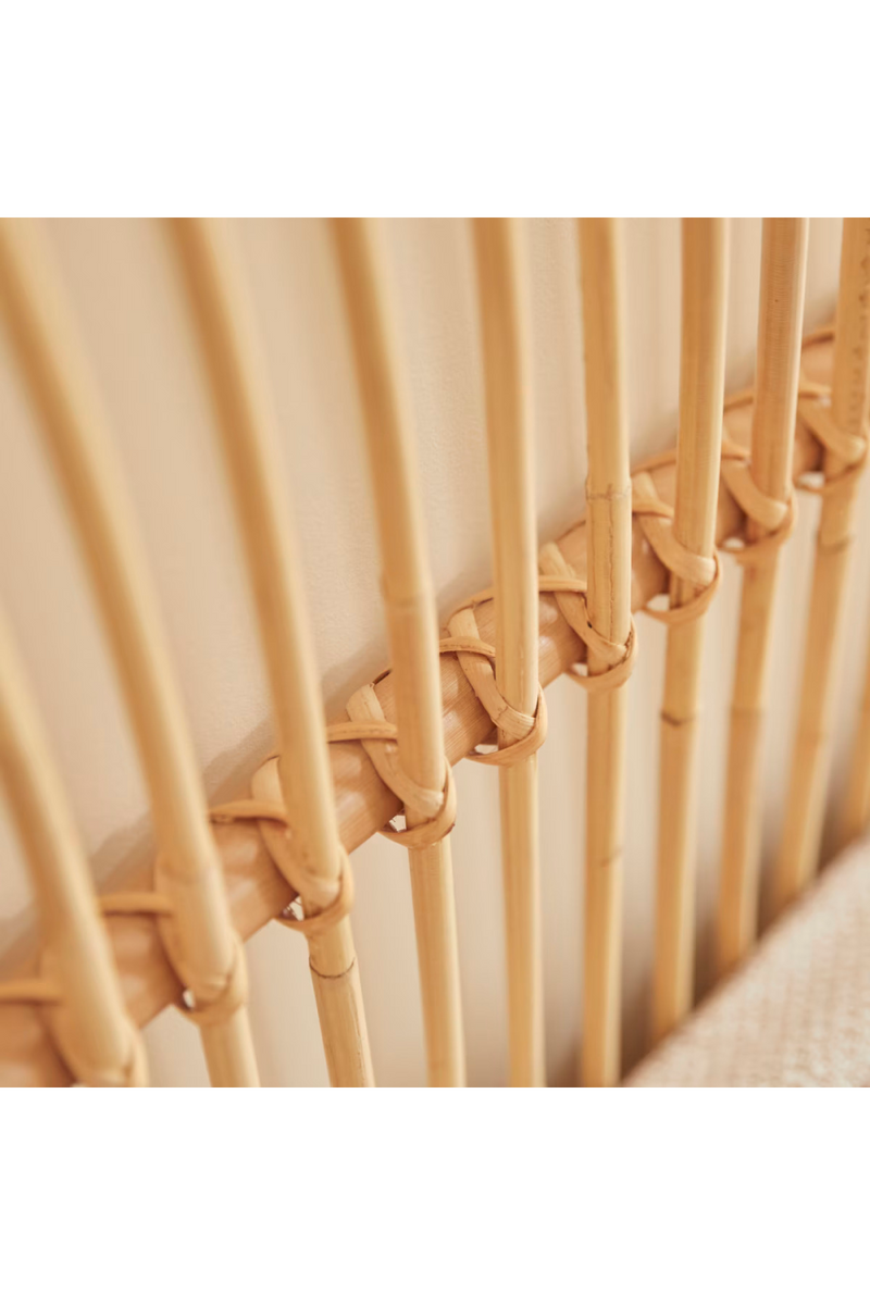 Vertical Pattern Rattan Headboard | Tikamoon Colette | Oroatrade.com