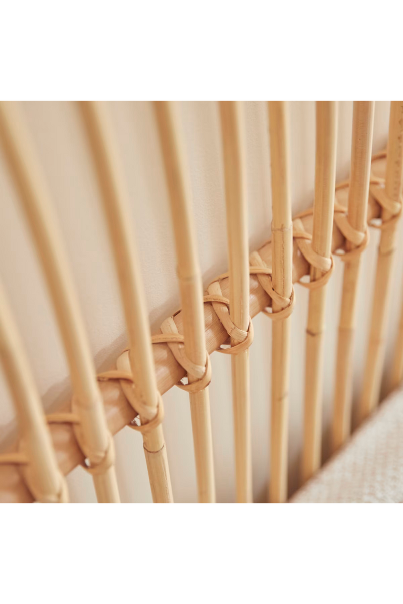 Vertical Pattern Rattan Headboard | Tikamoon Colette | Oroatrade.com