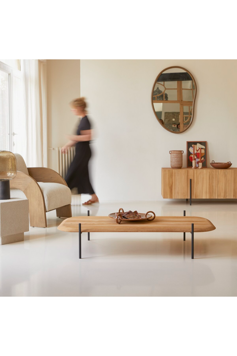 Modern Teak Coffee Table | Tikamoon Honorine | Oroatrade.com