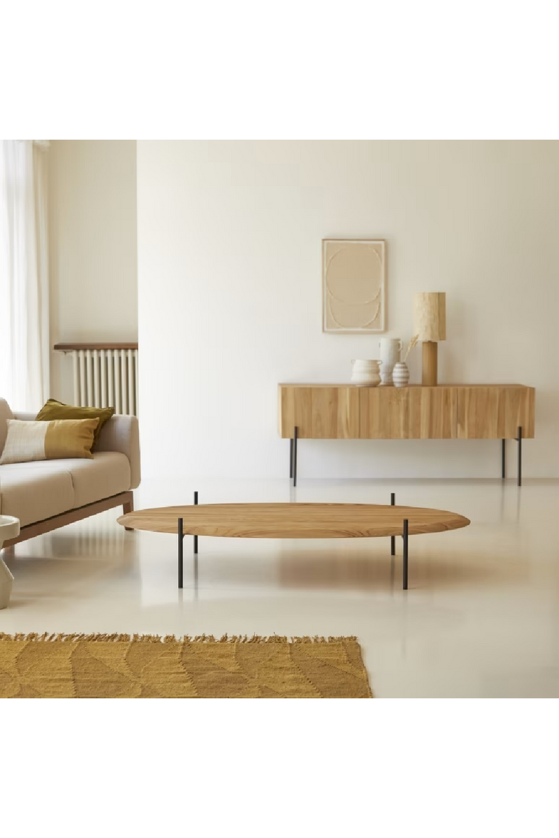 Modern Teak Coffee Table | Tikamoon Honorine | Oroatrade.com