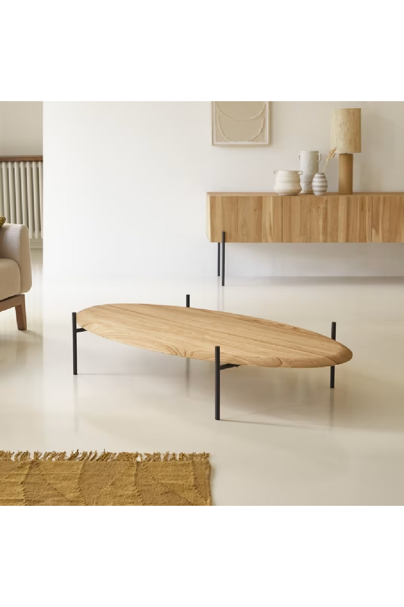 Modern Teak Coffee Table | Tikamoon Honorine | Oroatrade.com