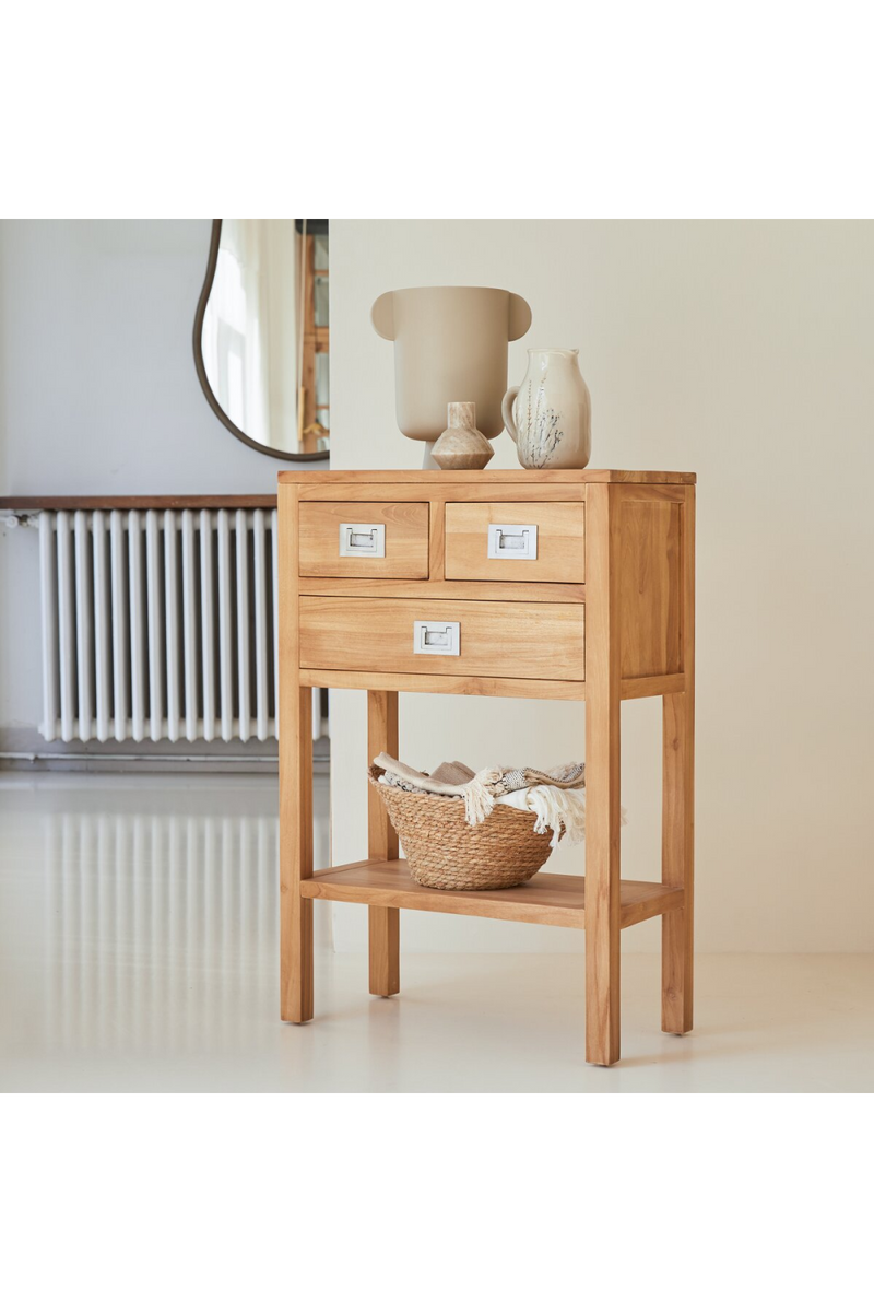 Teak Minimalist Console Table | Tikamoon Coffee Tek Triti | Oroatrade.com