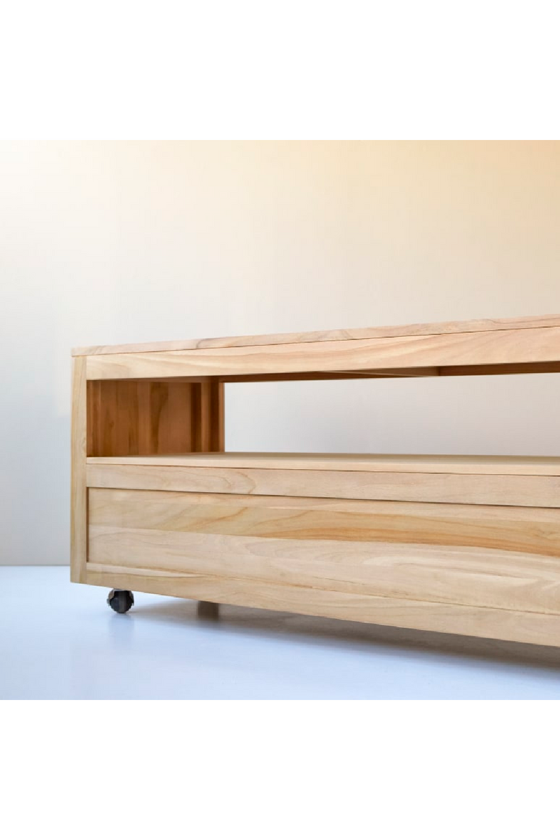 Teak Modern Minimalist TV Stand | Tikamoon Anoa | Oroatrade.com