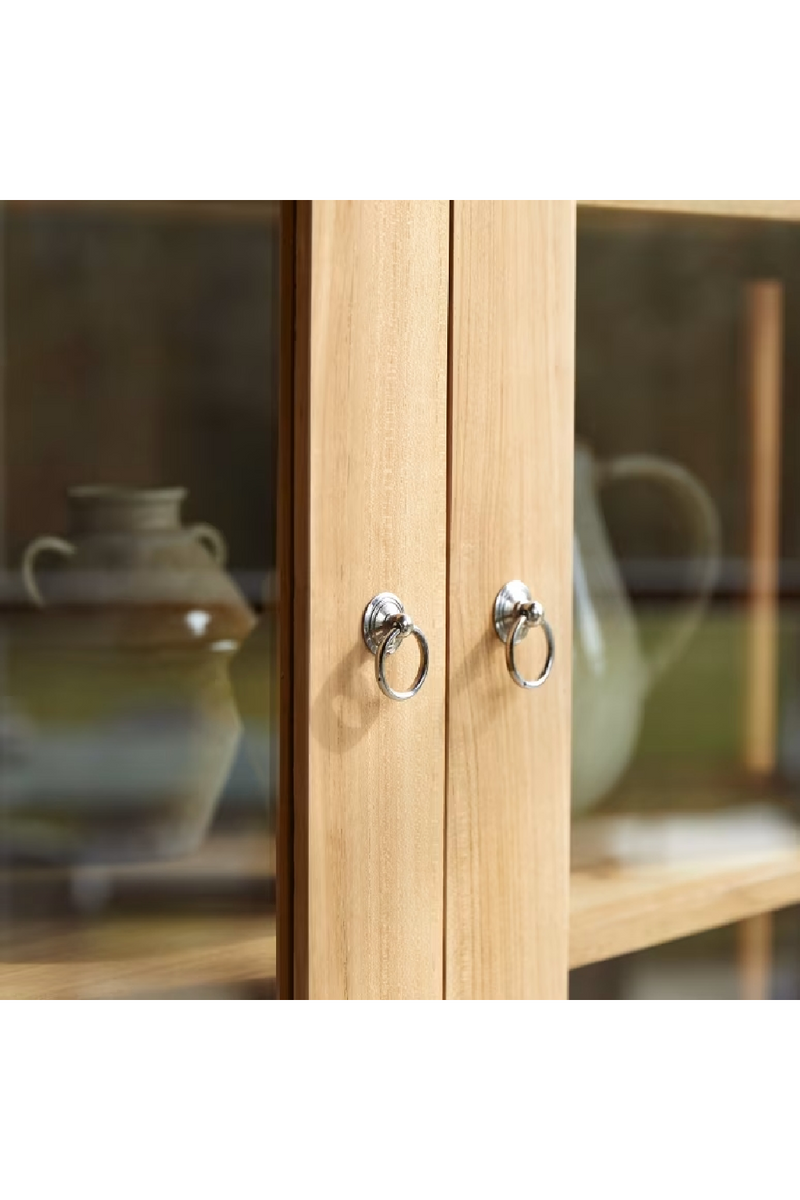 Solid Teak China Cabinet | Tikamoon Eden | Oroatrade.com