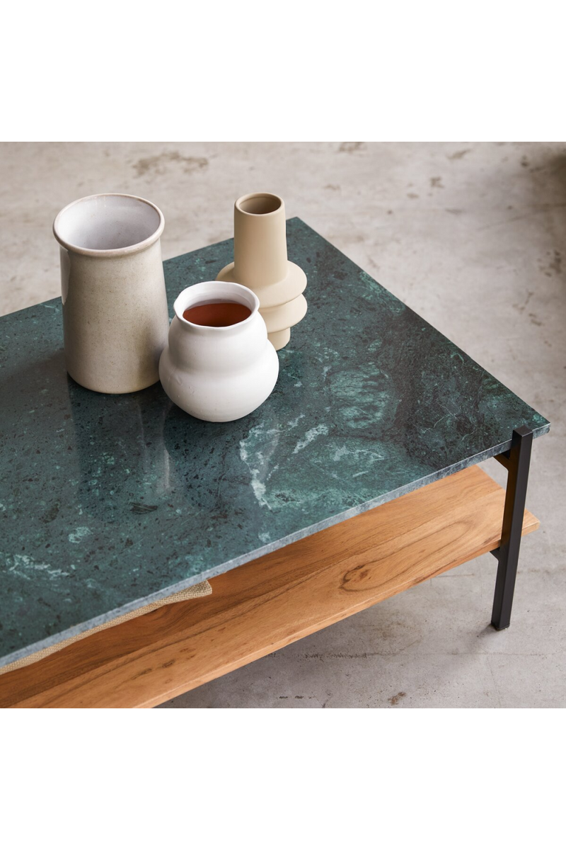 Acacia And Blue Marble Coffee Table | Tikamoon Edit | Oroatrade.com