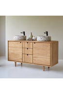 Teak Double Bathroom Vanity | Tikamoon Jonak | Oroatrade.com
