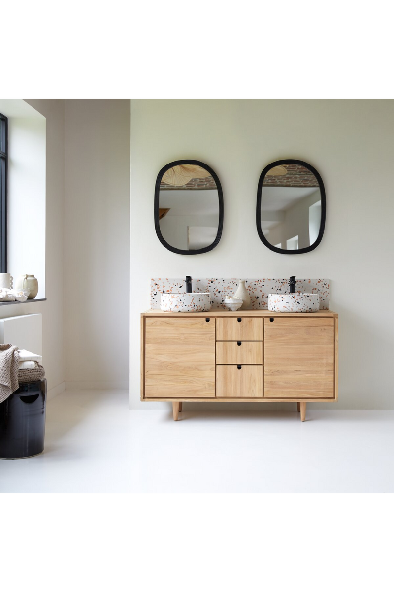 Teak Double Bathroom Vanity | Tikamoon Jonak | Oroatrade.com
