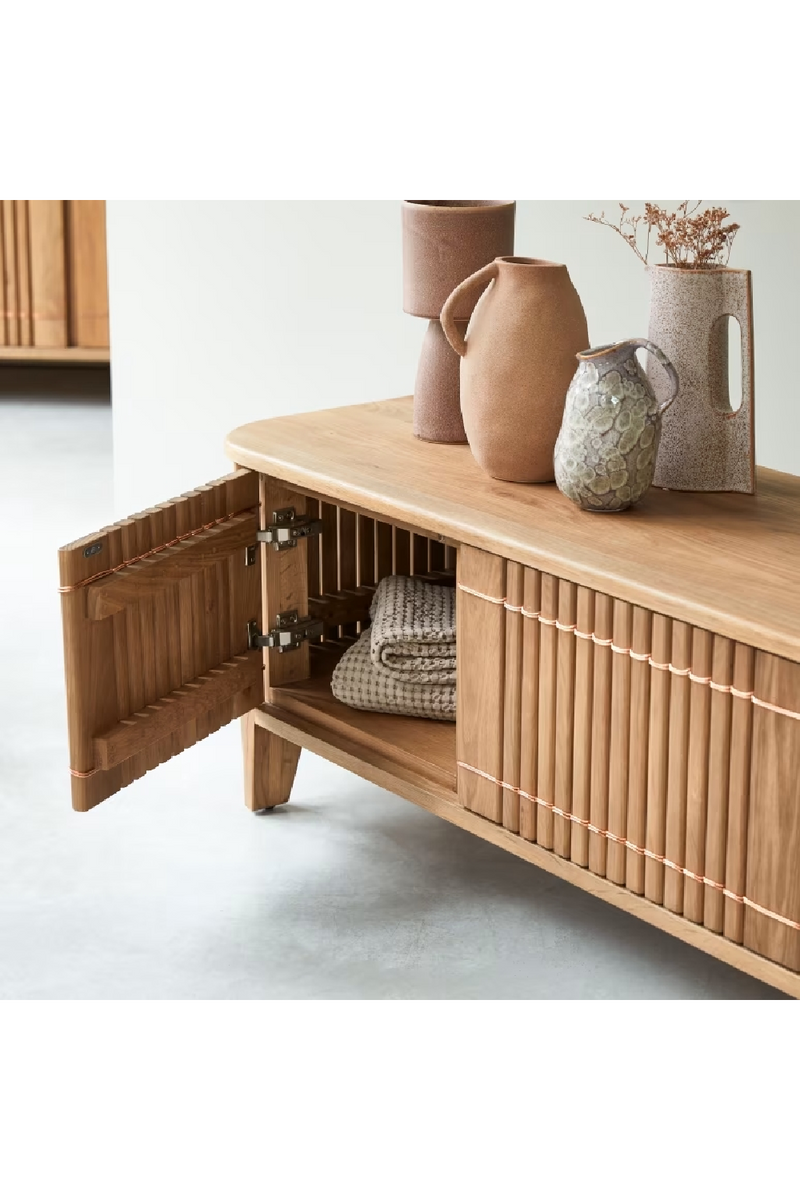 Solid Oak TV Unit | Tikamoon Koppar | Oroatrade.com