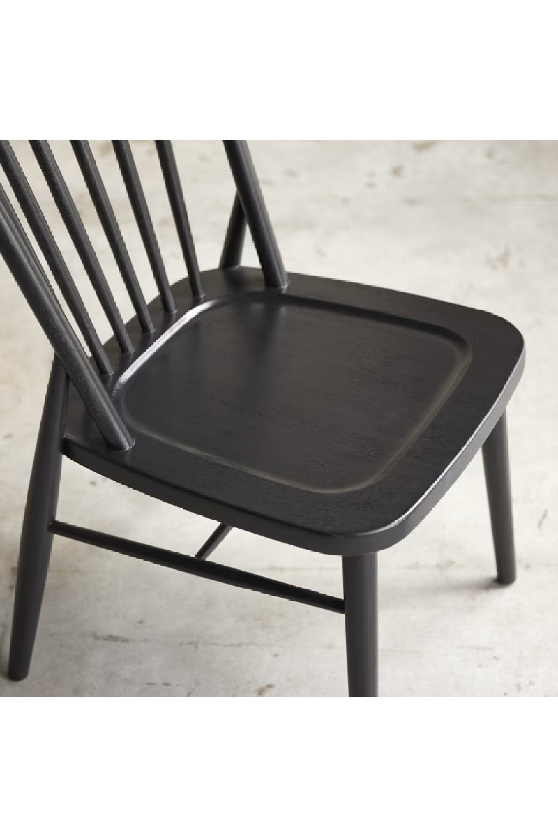 Black Acacia Dining Chair Set (2) | Tikamoon Leonor | Oroatrade.com