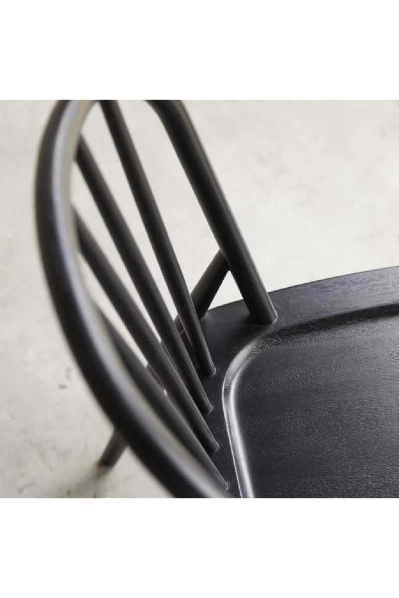 Black Acacia Dining Chair Set (2) | Tikamoon Leonor | Oroatrade.com