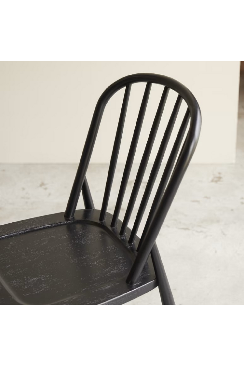 Black Acacia Dining Chair Set (2) | Tikamoon Leonor | Oroatrade.com