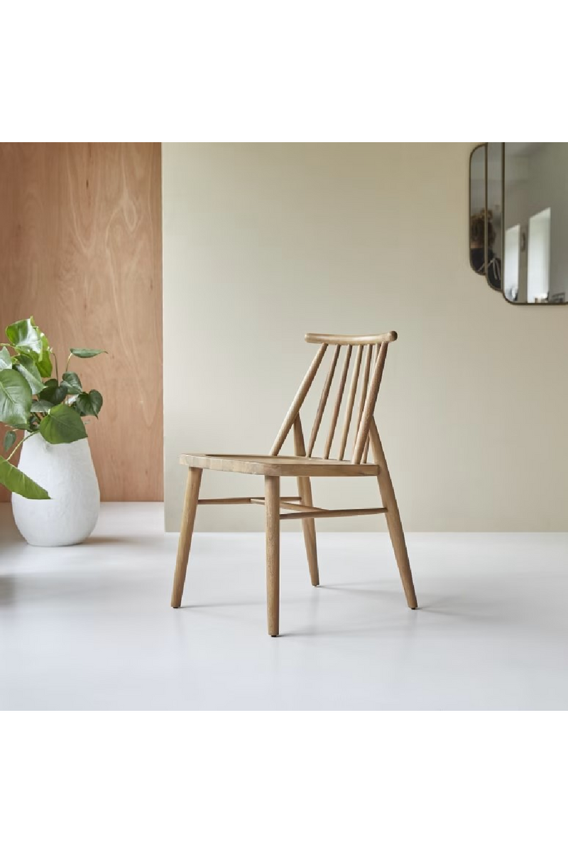 Solid Acacia Dining Chair Set (2) | Tikamoon Léa | Oroatrade.com