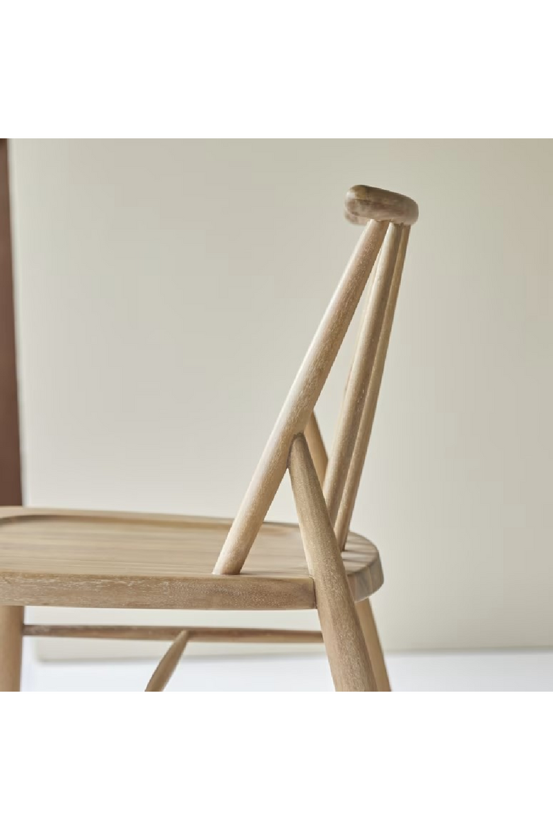 Solid Acacia Dining Chair Set (2) | Tikamoon Léa | Oroatrade.com