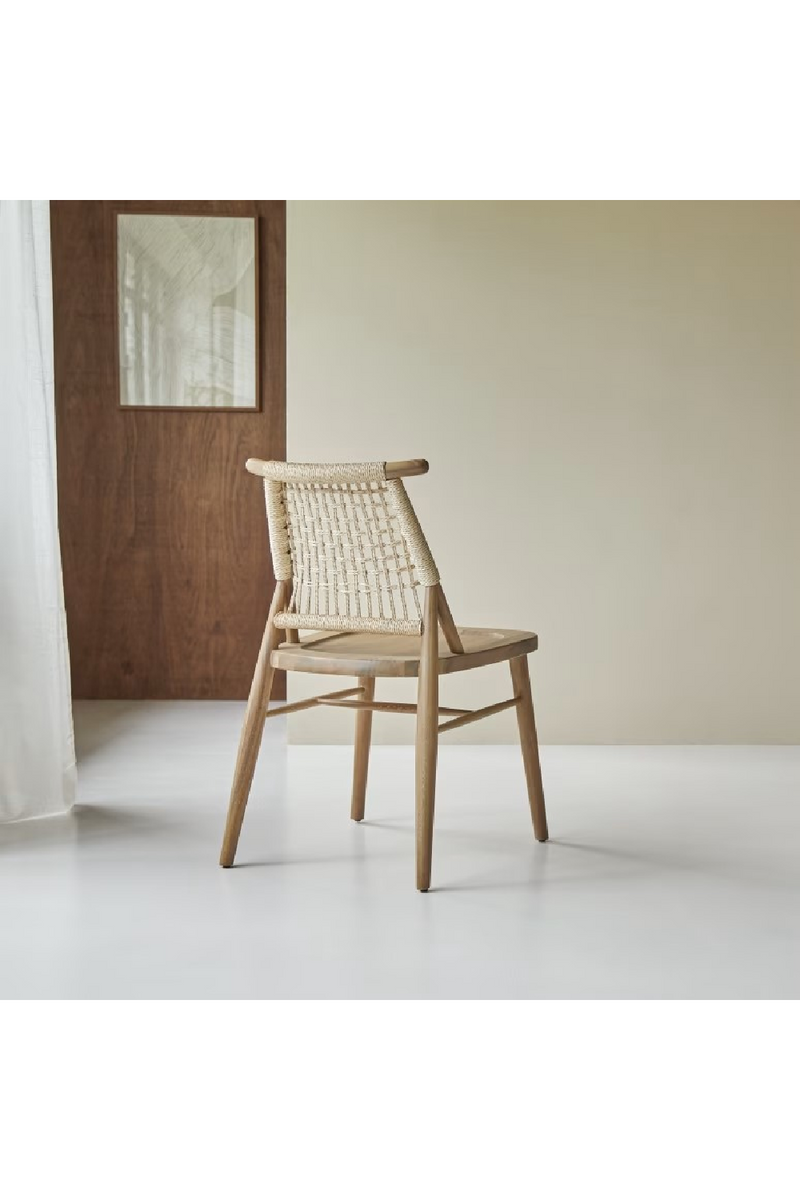 Woven Backrest Dining Chair Set (2) | Tikamoon Arturo | Oroatrade.com