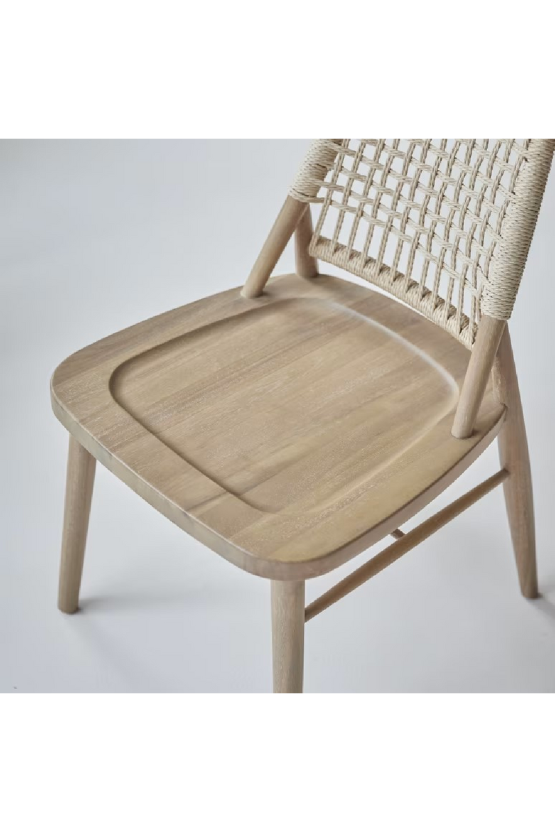 Woven Backrest Dining Chair Set (2) | Tikamoon Arturo | Oroatrade.com