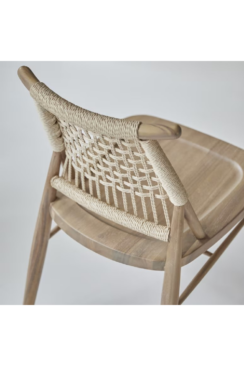 Woven Backrest Dining Chair Set (2) | Tikamoon Arturo | Oroatrade.com