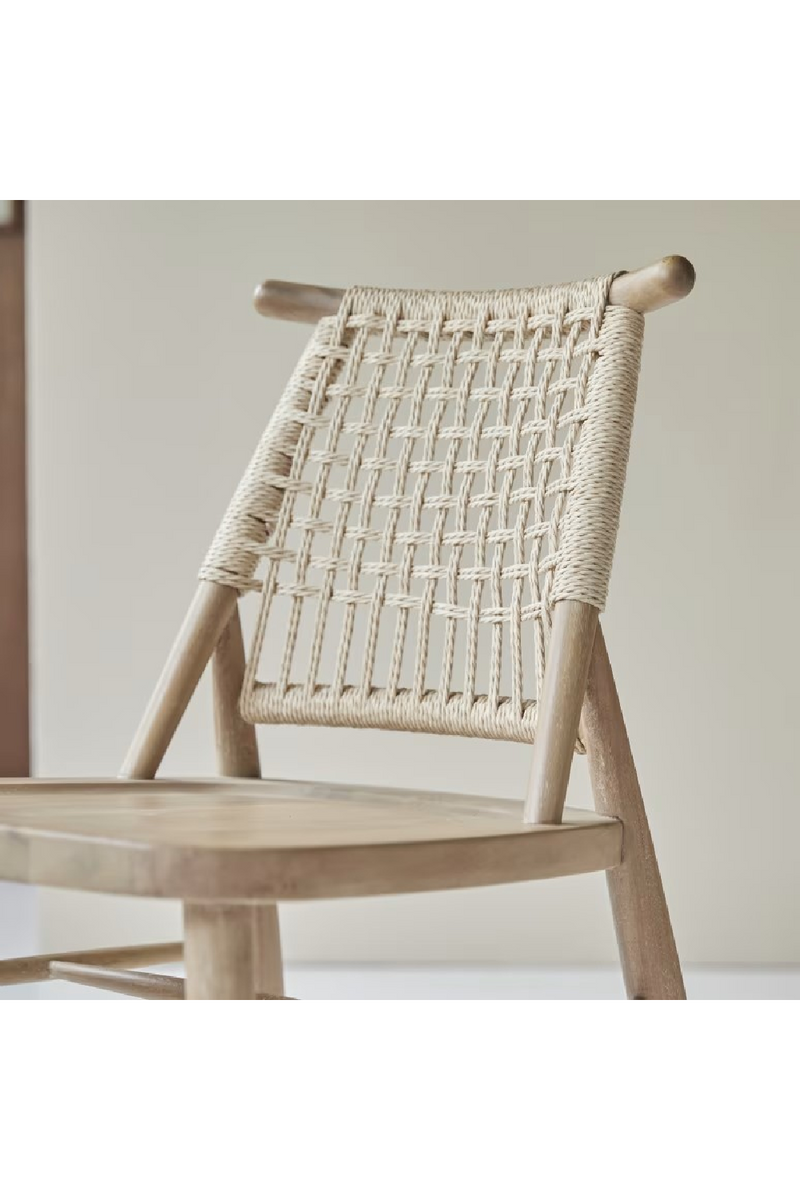 Woven Backrest Dining Chair Set (2) | Tikamoon Arturo | Oroatrade.com