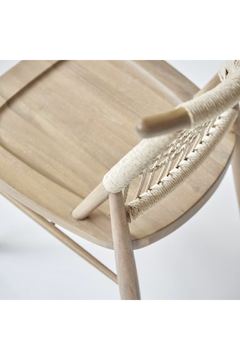 Woven Backrest Dining Chair Set (2) | Tikamoon Arturo | Oroatrade.com