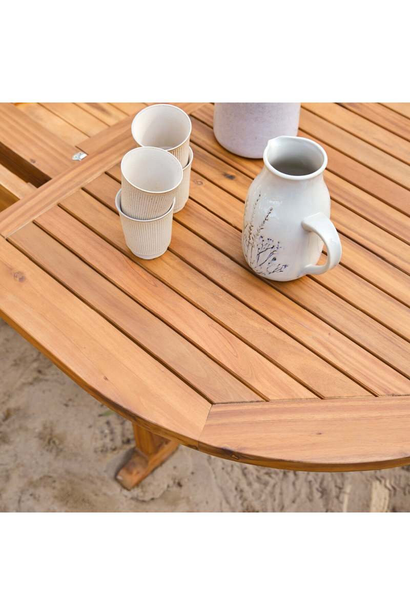 Acacia Oval Garden Table And Chairs Set | Tikamoon Capri | Oroatrade.com