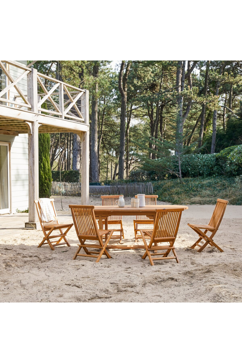 Acacia Oval Garden Table And Chairs Set | Tikamoon Capri | Oroatrade.com