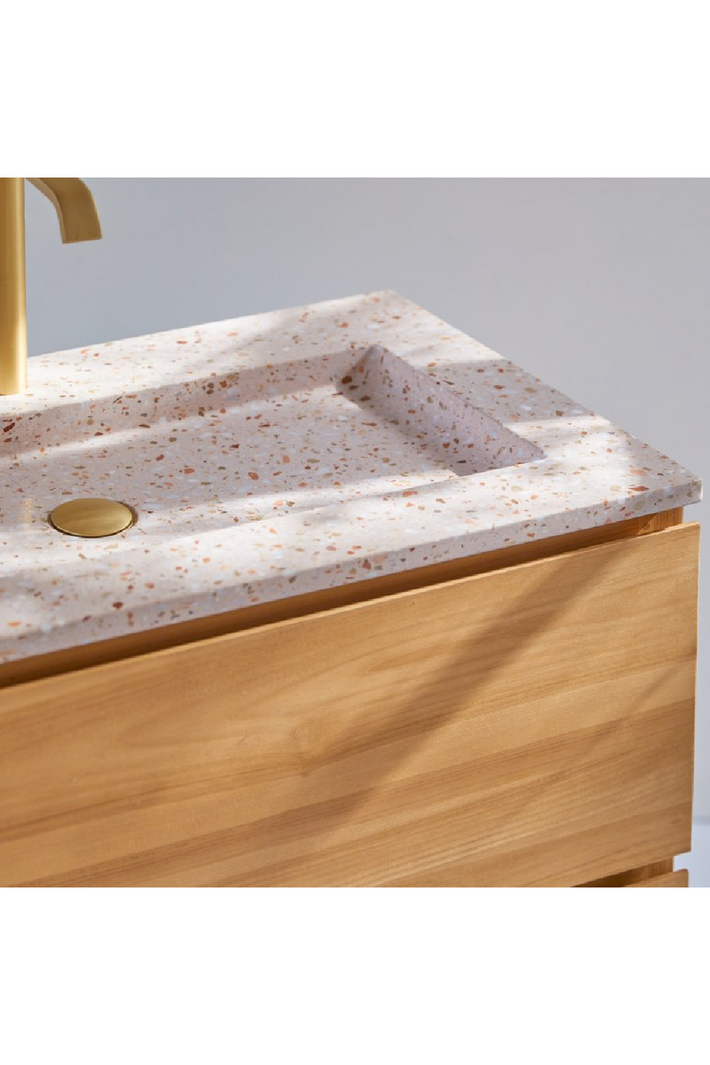 Pink Terrazzo Vanity Unit | Tikamoon Edgar | Oroatrade.com