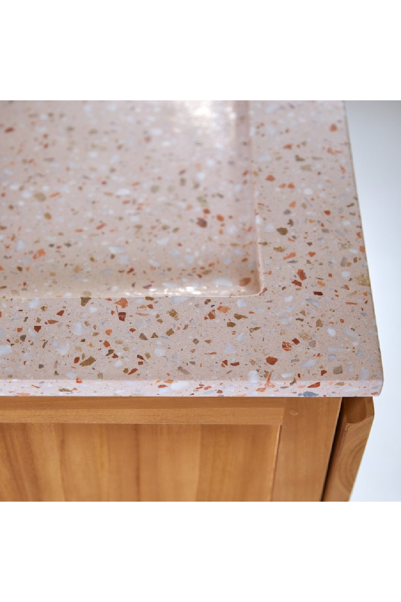 Pink Terrazzo Vanity Unit | Tikamoon Edgar | Oroatrade.com