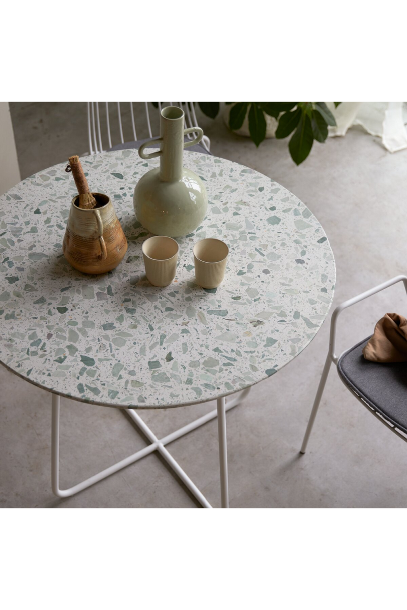 Round Green Dining Table | Tikamoon Elio | Oroatrade.com