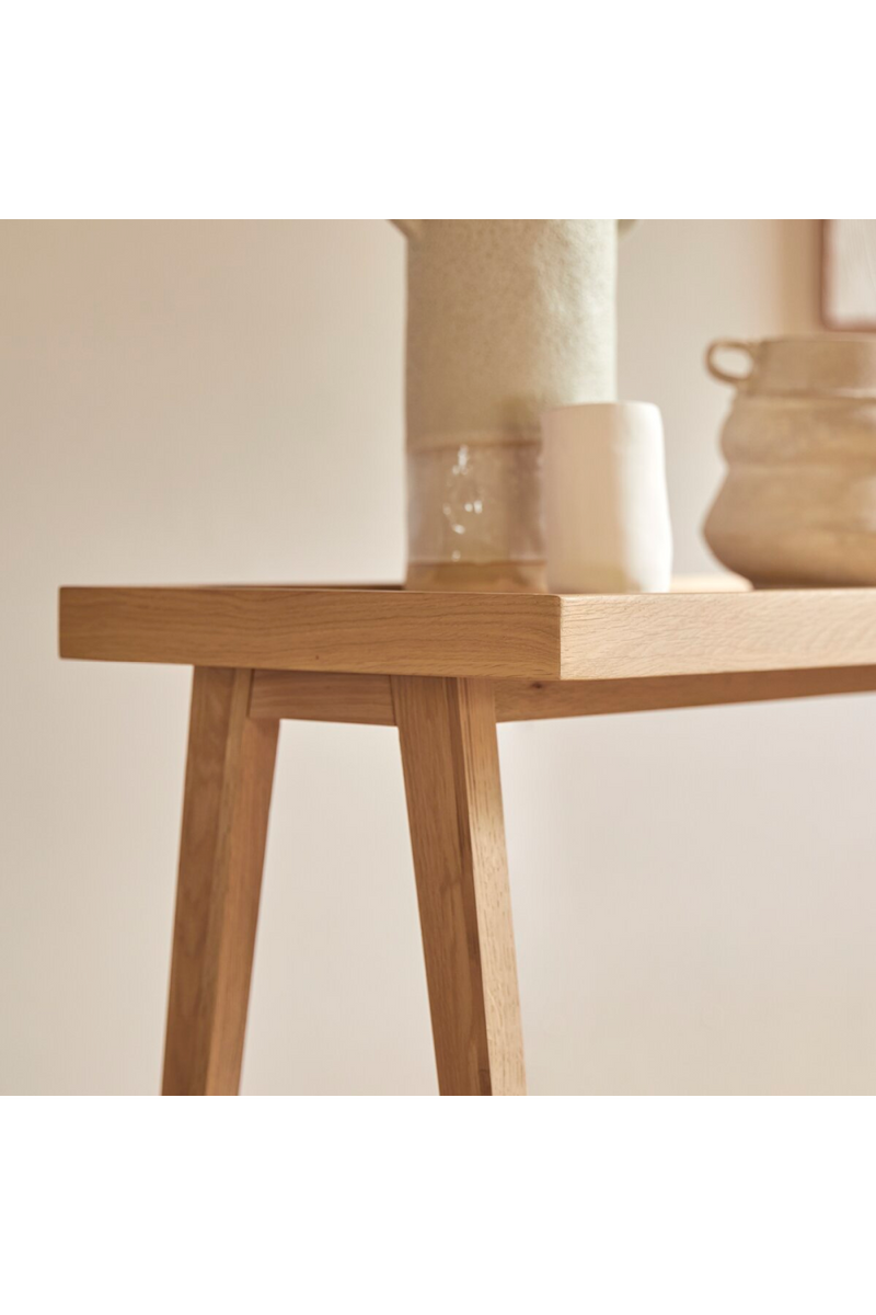 Oak Minimalist Console Table | Tikamoon Pola | Oroatrade.com