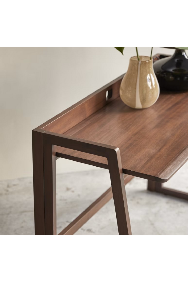 Solid Dark Teak Folding Desk | Tikamoon Philip | Oroatrade.com