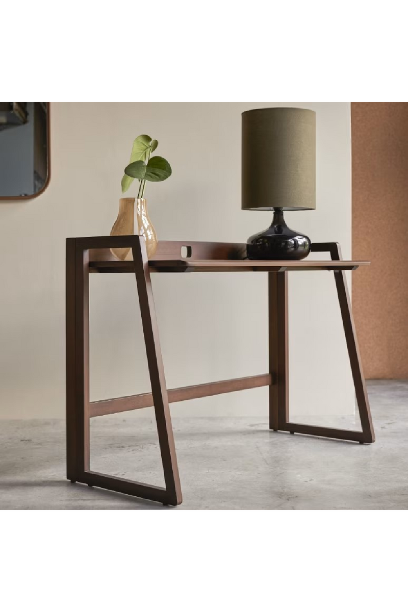 Solid Dark Teak Folding Desk | Tikamoon Philip | Oroatrade.com