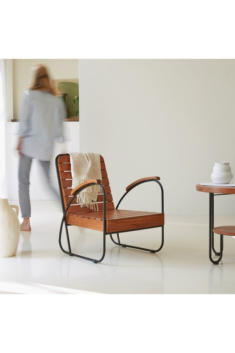 Solid Acacia Garden Chair | Tikamoon Key Wood | Oroatrade.com