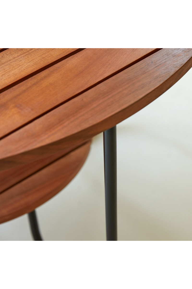 Acacia Round Garden Coffee Table | Tikamoon Key Wood | Oroatrade.com