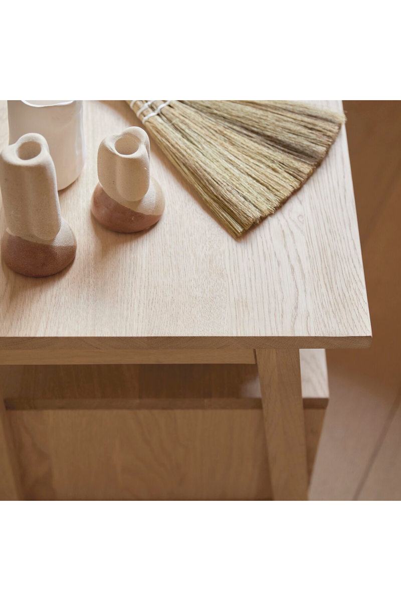 Oak Minimalist Bedside Table | Tikamoon Pola | Oroatrade.com