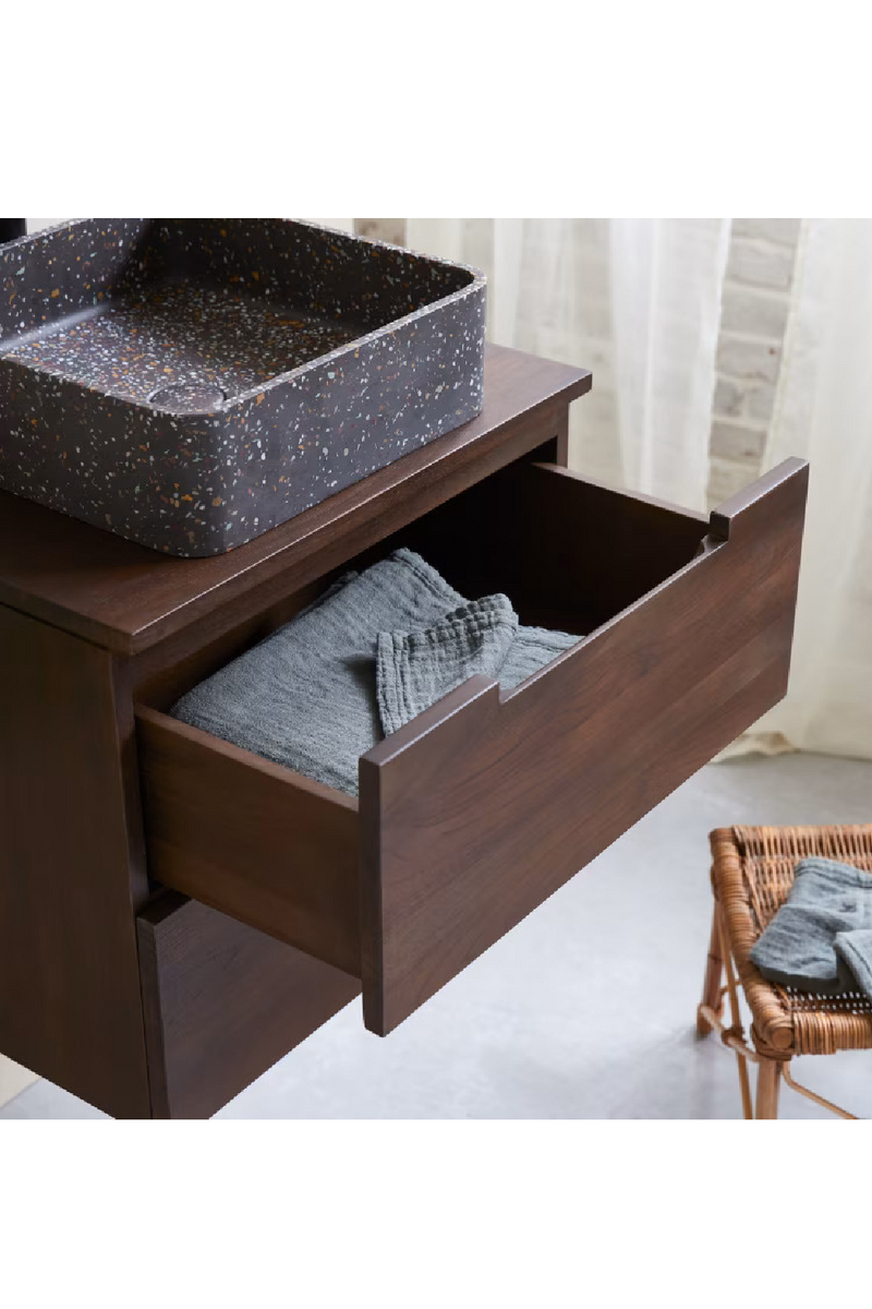 Contemporary Teak Vanity Unit | Tikamoon Romeo | Oroatrade.com